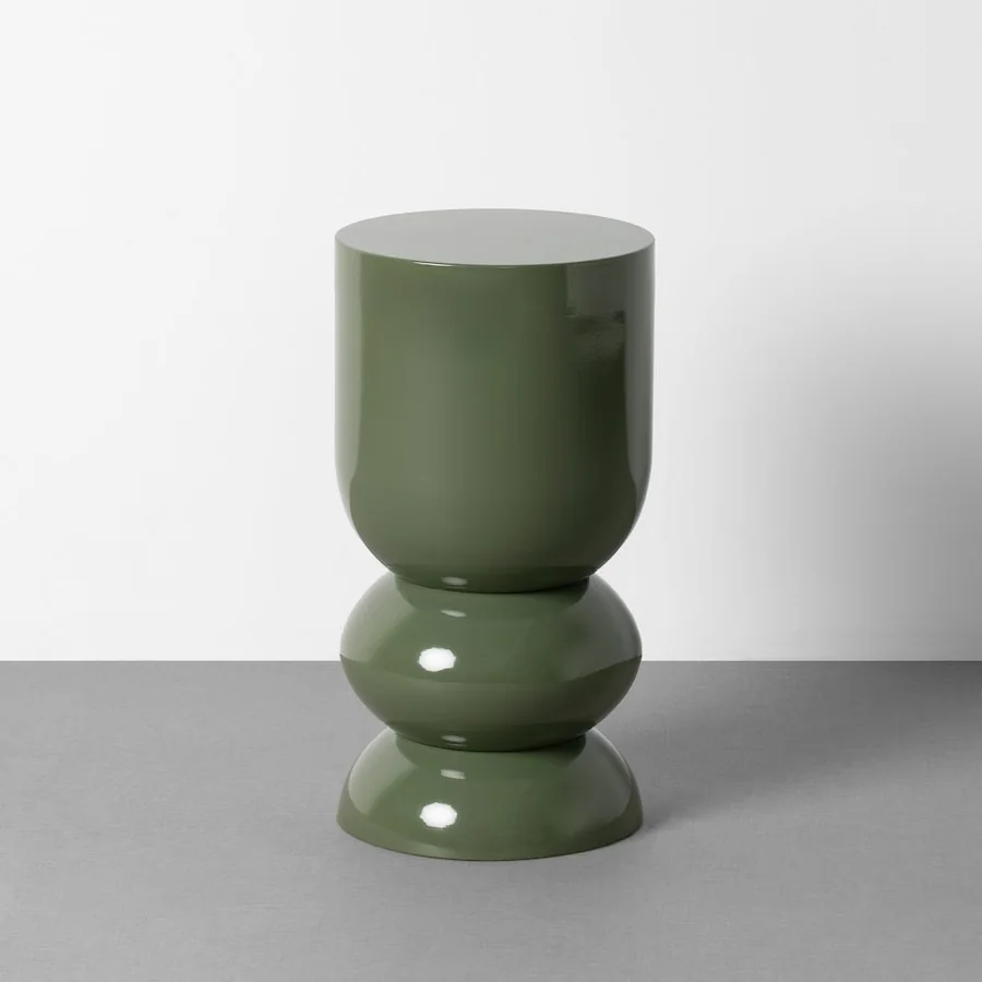 Table d'appoint fer Ixia 31 cm, vert
