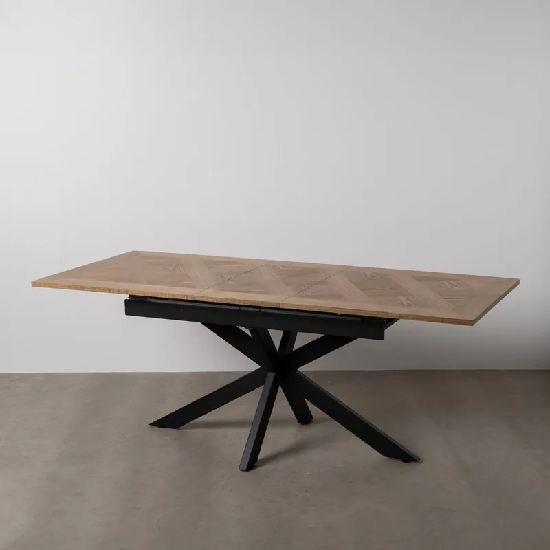 Table à Manger Naturel Extensible Ixia 160cm