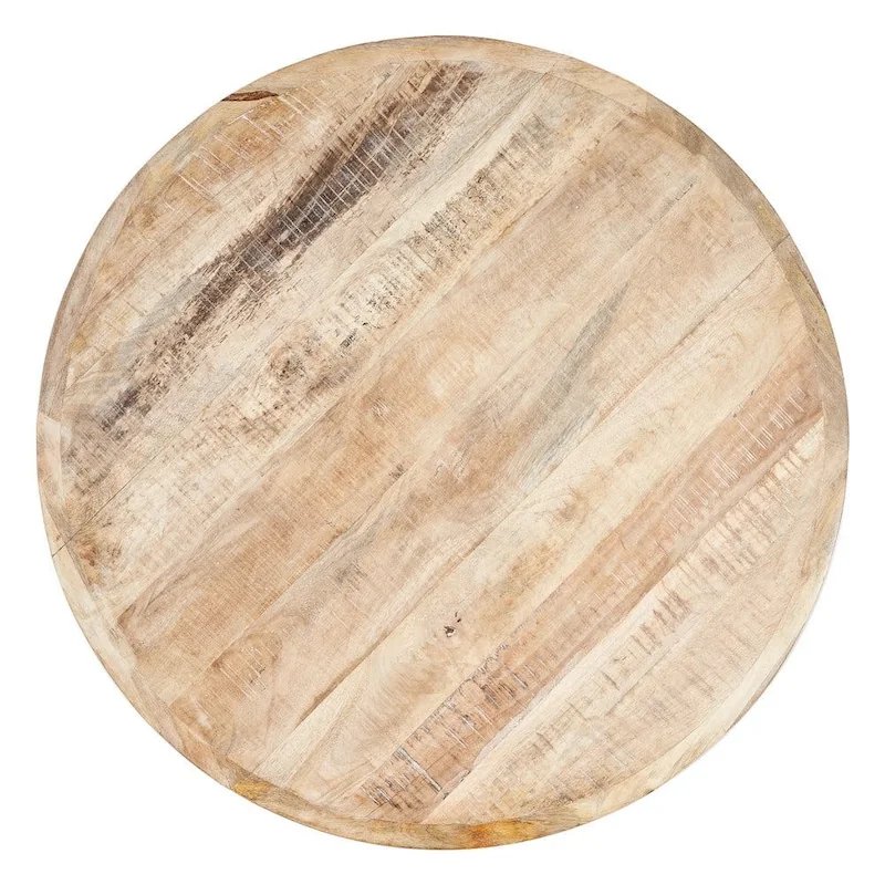Table à Manger Manguier Blanc Ixia 100cm, vue sur fond blanc