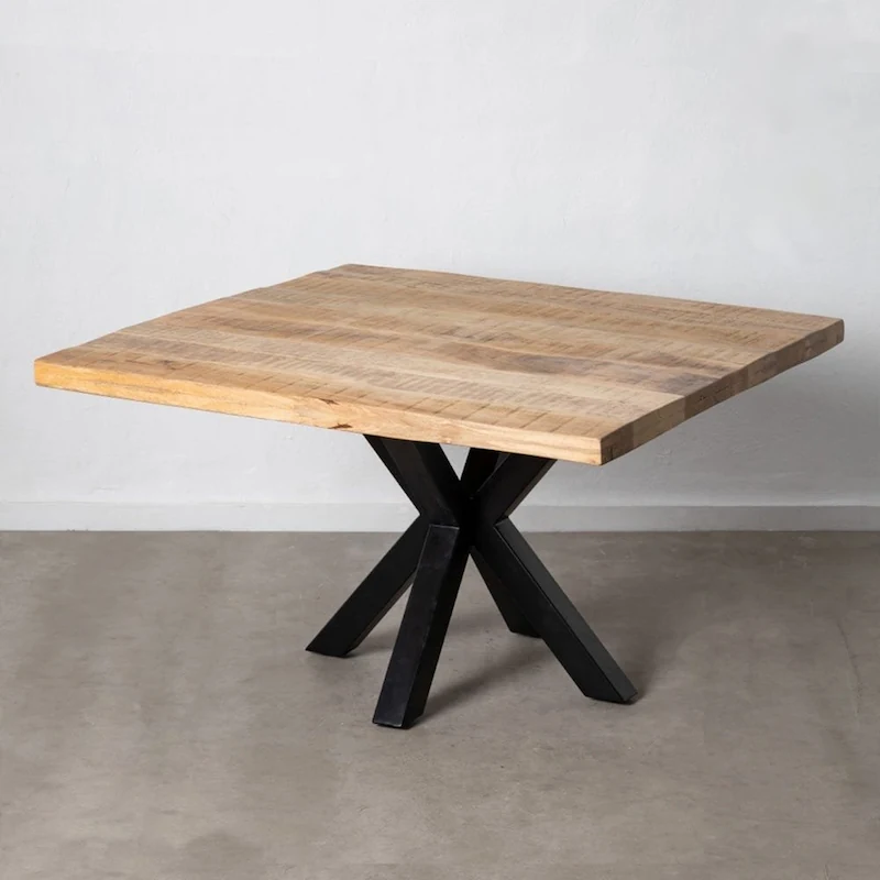 Table à Manger Manguier Naturel-noir Ixia 130cm