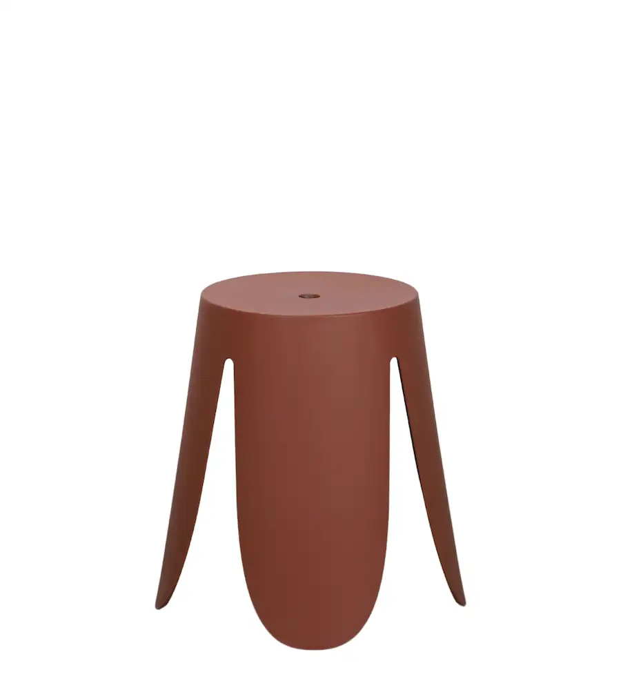 Tabouret Gardenia d'une seule pièce à quatre pieds évasés
